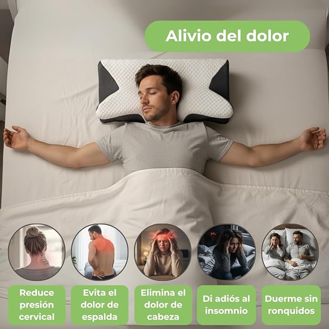 ALMOHADA CERVICAL ZENADIA | Descanso y Alivio del Dolor Garantizado