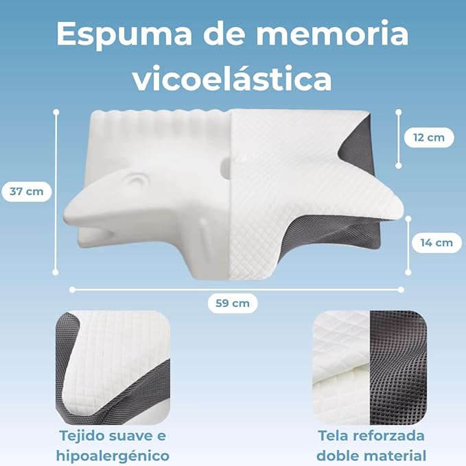 ALMOHADA CERVICAL ZENADIA | Descanso y Alivio del Dolor Garantizado