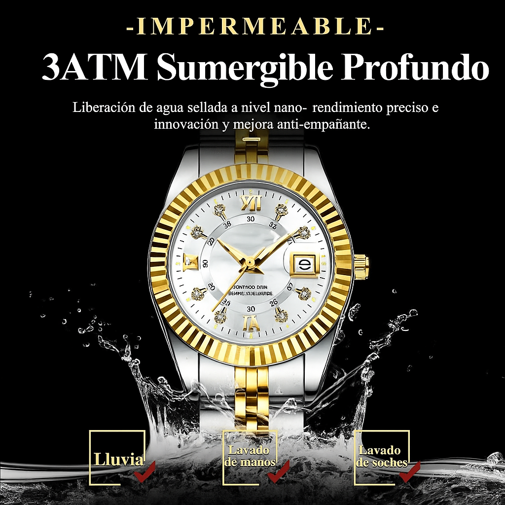 Reloj de Lujo POEDAGAR para Mujer La Elegancia Que Habla por Ti