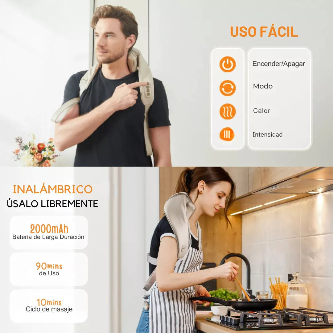 TheraFlex - Masajeador de Cuello y Hombros