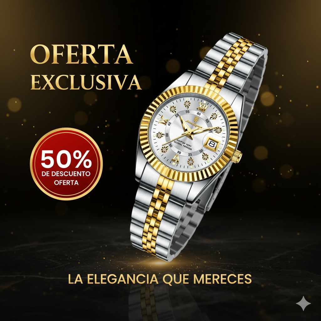 Reloj de Lujo POEDAGAR para Mujer La Elegancia Que Habla por Ti